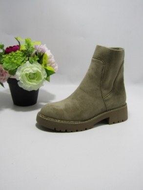 Botki damskie na płaskim (36-41) 9688A KHAKI