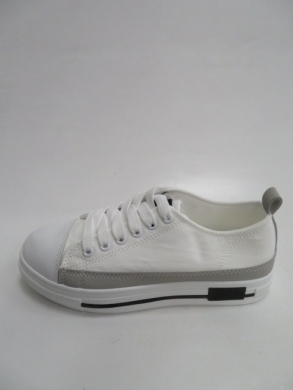 Trampki damskie na płaskim (36-41) 2057 WHITE