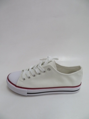 Trampki damskie na płaskim (36-41) DPW-3 WHITE