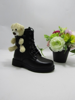 Botki dziewczęce ocieplane (31-36) A8943 BLACK