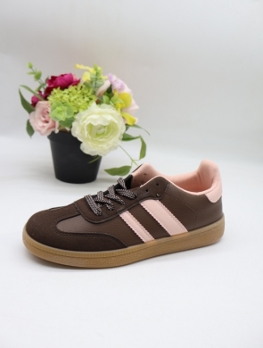 Buty sportowe damskie na płaskim (36-41) YY-185 BROWN