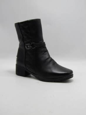 Botki damskie ocieplane na obcasie (37-42) B707 BLACK