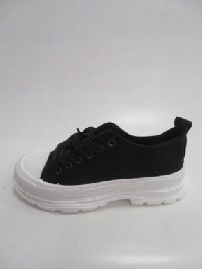 Trampki damskie na koturnie (36-41) LA122 BLACK
