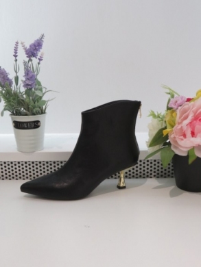 Botki damskie na szpilce (36-41) 8730 BLACK