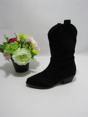 Kozaki damskie na obcasie (36-41) C23-07 BLACK