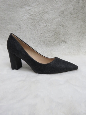Czółenki damskie na obcasie (36-41) LE-534 BLACK