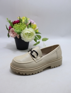 Mokasyny damskie na płaskim (36-41) A03 BEIGE