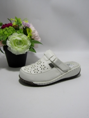 Klapki damskie na koturnie (36-42) 9710 WHITE