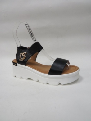 Sandały damskie na koturnie (36-41) 0-42 BLACK