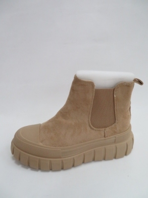 Botki damskie jesienne na płaskim (36-41) 1668 KHAKI