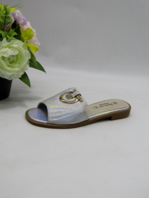 Klapki damskie na płaskim (36-41) 0635 SILVER