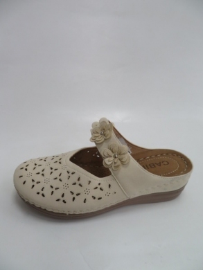 Klapki damskie na płaskim (36-41) 0675-5 BEIGE