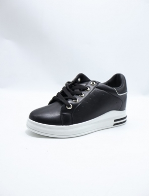 Buty sportowe damskie na płaskim (37-41) 7-1941C BLACK