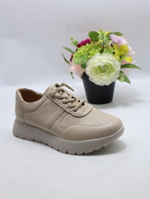 Buty sportowe damskie na płaskim (36-41) L220-7 BEIGE