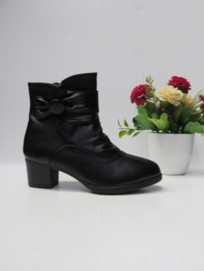 Botki damskie ocieplane na obcasie (36-42) FDL112 BLACK