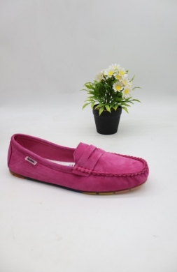 Mokasyny damskie na płaskim (36-41) T448 FUSHIA