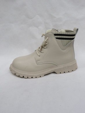 Botki dziewczęce ocieplane (32-37) NQ426 BEIGE