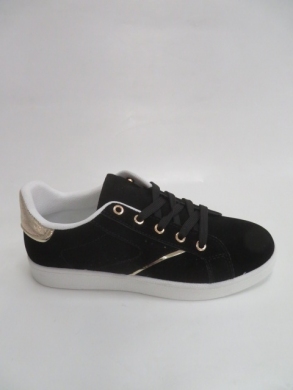 Buty sportowe damskie na płaskim (36-41) QS-25 BLACK
