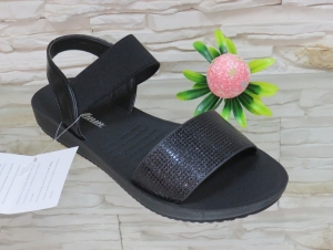 Sandały damskie na płaskim (36-41) Q38129 BLACK