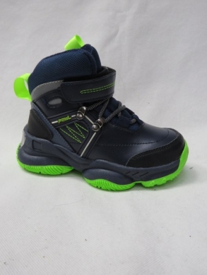 Buty sportowe chłopięce ocieplane (26-31) F832 BLUE/GREEN