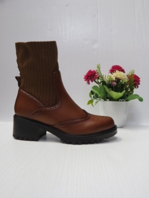 Botki damskie na obcasie (36-41) 1350 BROWN