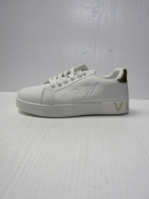Buty sportowe damskie na płaskim (36-41) MB151-7 WHITE/GOLD