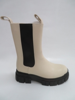 Botki damskie jesienne na płaskim (36-41) QT06 BEIGE