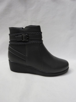 Botki damskie ocieplane na płaskim (36-42) 8123-2 GREY