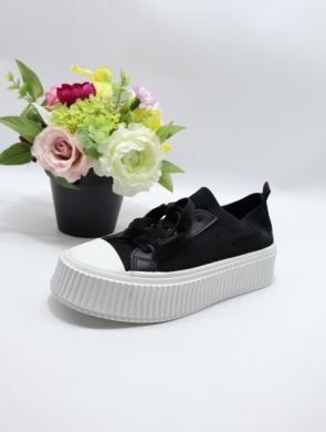 Trampki damskie na płaskim (36-41) 8892-SP BLACK