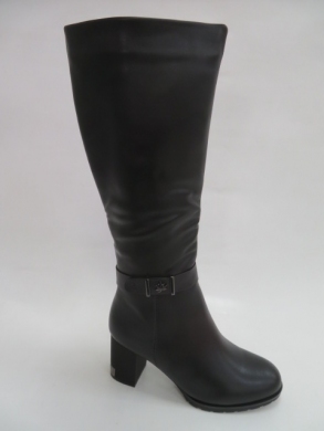 Kozaki damskie ocieplane na obcasie (36-40) BA118 BLACK