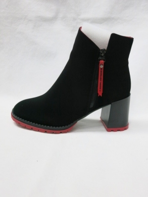 Botki damskie ocieplane na obcasie (36-41) X-6603-3A-1 BLACK