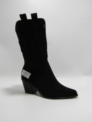 Kozaki damskie na obcasie (36-41) 575 BLACK