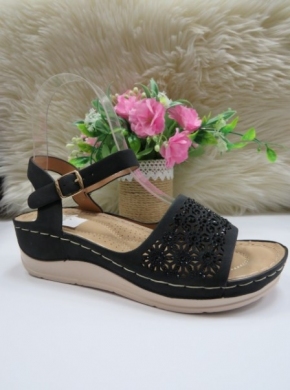 Sandały damskie na koturnie (36-41) Z-20 BLACK