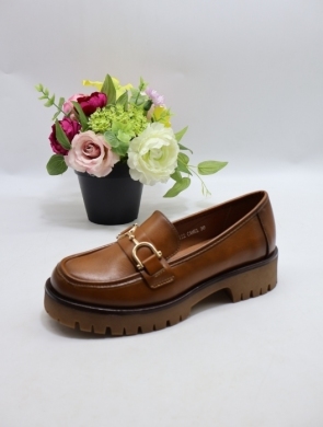 Mokasyny damskie na płaskim (36-41) YCC-122 CAMEL