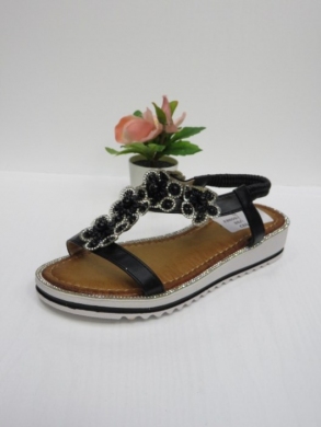 Sandały damskie na koturnie (36-41) E8609-F2 BLACK