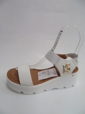 Sandały damskie na koturnie (36-41) 0-41 WHITE