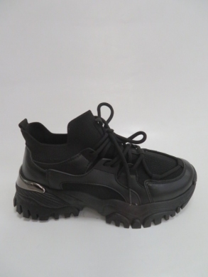 Sneakersy damskie niskie (36-41) J2271  BLACK