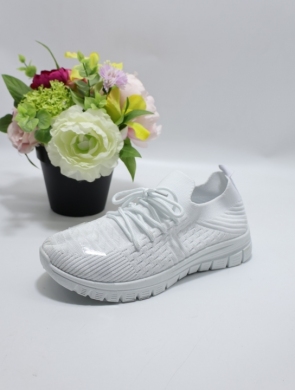 Buty sportowe damskie na płaskim (36-41) KT25018 WHITE