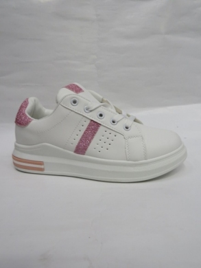 Buty sportowe damskie na płaskim (36-41) CNT-35 WHITE/PINK
