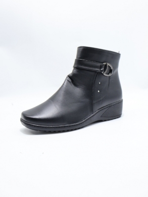 Botki damskie ocieplane na koturnie (36-42) FX23-8 BLACK