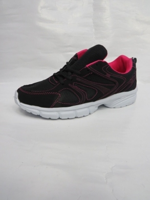 Buty sportowe damskie na płaskim (36-41) N316 BLACK/PLUM