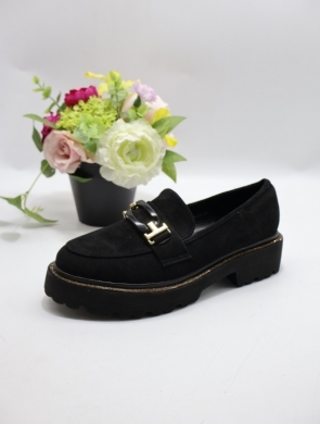 Mokasyny damskie na płaskim (36-41) 11362 BLACK