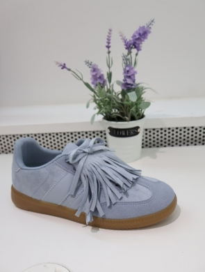 Buty sportowe damskie na płaskim (36-41) 9052 BLUE