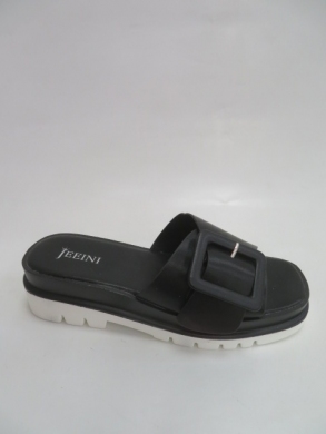 Klapki damskie na płaskim (36-41) D8045 BLACK