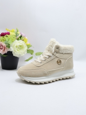 Buty sportowe damskie ocieplane (36-41) WD121 BEIGE