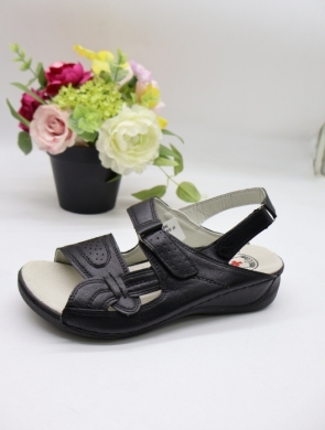 Sandały damskie na płaskim (36-41) 0087 BLACK