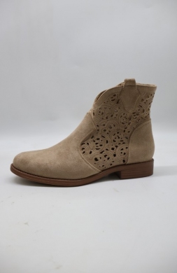 Botki damskie na płaskim (36-41) H2523-2 KHAKI