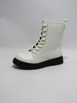 Botki dziewczęce ocieplane (32-37) DE101 WHITE