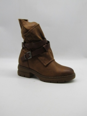 Botki damskie na płaskim (36-41) 7283 CAMEL