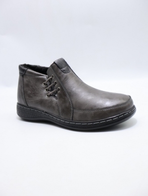 Botki damskie ocieplane na płaskim (36-42) CC2365-6 GREY